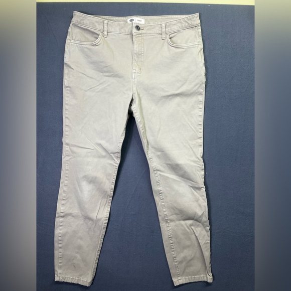 Dickies Skinny Chino Khaki Pants Womens 12 Casual Comfy Tan Career 1351 - Picture 1 of 10